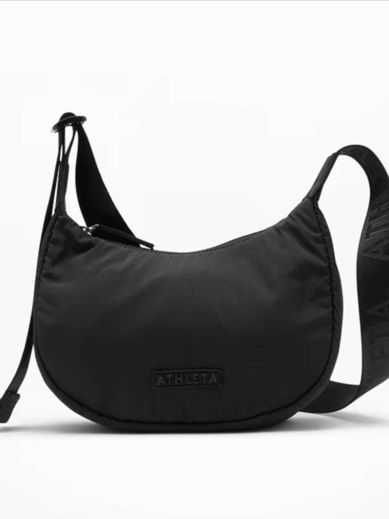 Athleta Mini Black All About Crossbody Hobo Bag